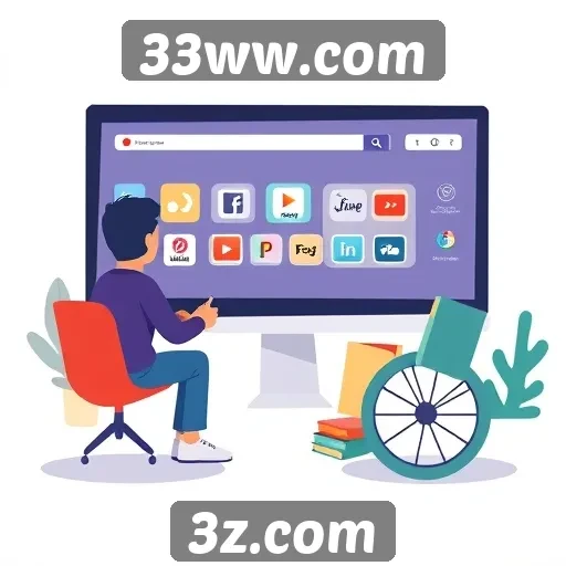 Acessibilidade e interface do usuário no 33ww.com